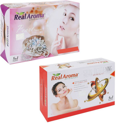 

Real Aroma Pearl Shin Tightning Facial Kit 740 g(Set of 2)