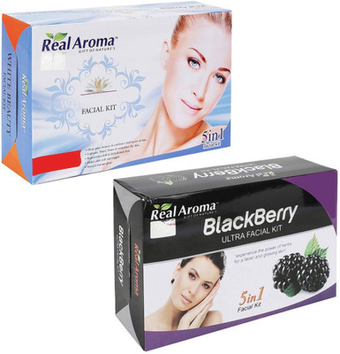 

Real Aroma White Beauty Blackberry Facial Kit 740 g(Set of 2)