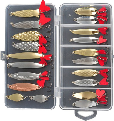 

Futaba Spoon Stainless Steel Fishing Lure(Pack of 20, Size 4)