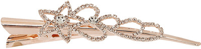 

Bijou Vertex Rose Gold Star Crystal Hair Clip(Gold)