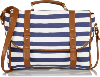 

Kleio Messenger Bag(Blue, White)