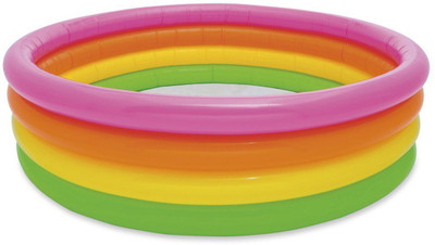 

jilani Intex Kids Swimming Pool Sunset Glow Pool Inflatable Pool(Multicolor)