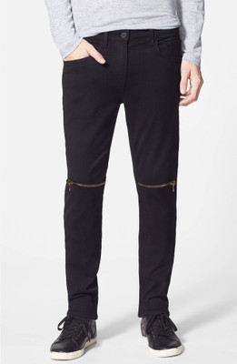 OIIN Slim Men Black Jeans