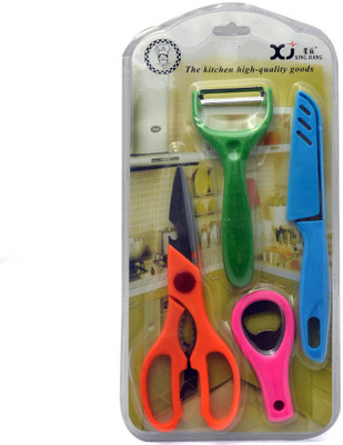

Little Kitchen LK-KA-004 Multi Kitchen Set Of Vegetable Cutter 1PC Onion Cutter 1PC Knife 1PC Opener 1pc Cutter Multicolor Kitchen Tool Set(Multicolor)