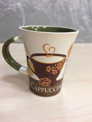 

Clay Craft Cappucnioo Bone China Mug(250 ml), Multicolor