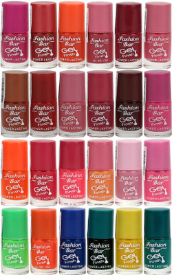 

Fashion Bar Gel Style Nail polish Jumbo Combo Pack 1009 Multicolor(Pack of 24)