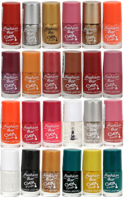 

Fashion Bar Gel Style Nail polish Jumbo Combo Pack 1032 Multicolor(Pack of 24)