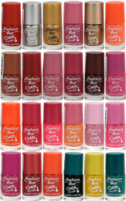 

Fashion Bar Gel Style Nail polish Jumbo Combo Pack 1041 Multicolor(Pack of 24)