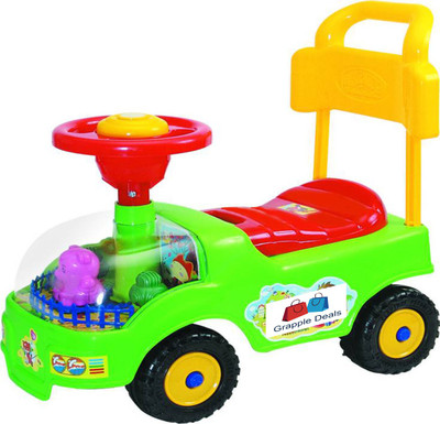 

GRAPPLE DEALS Baby Rider Foot To Floor Ride-On Toddler With Horn For Kids.(Multicolor)