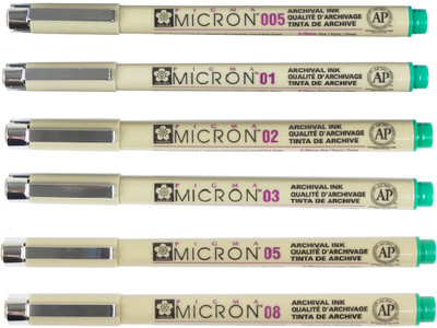

Sakura Pigma Micron Set Calligraphy(Pack of 6)