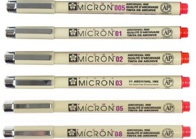

Sakura Pigma Micron Set Calligraphy(Pack of 6)