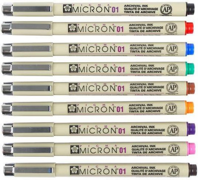 

Sakura Pigma Micron Set Calligraphy(Pack of 9)