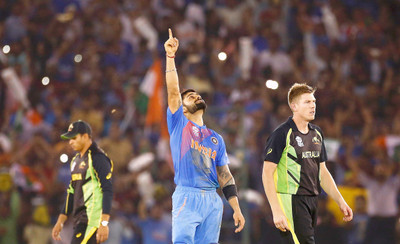 

KumkumArts Virat Kohli Poster 12 x 18 Inch HD Quality Material Gloss Paper Paper Print(18 inch X 24 inch, Rolled)