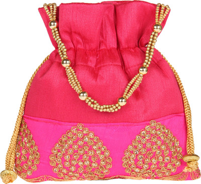 

Dice Potli Organza Pink Potli(Pink)