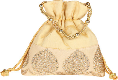 

Dice Potli Organza Gold Potli(Gold)
