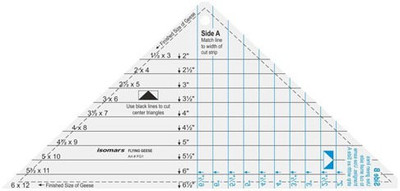 

Isomars Flying Geese Ruler - 6.5'' Quilting Stencil(Pack of 1)
