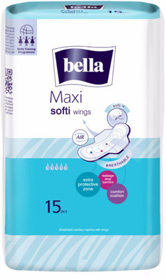 

Bella Maxi Soft Wings Sanitary Pad(Pack of 15)