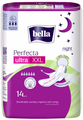 

Bella Perfecta Ultra Night XXL Wings Sanitary Pad(Pack of 14)