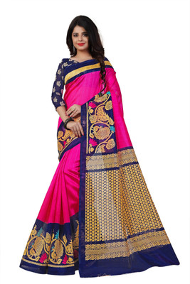 3SIX5 Woven Fashion Art Silk Saree(Multicolor) 3SIX5 Woven Fashion Art Silk Saree(Multicolor)