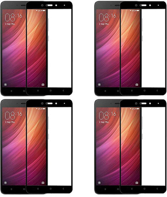 Mocell Edge To Edge Tempered Glass for Mi Redmi Note 4(Pack of 4) Mocell Edge To Edge Tempered Glass for Mi Redmi Note 4(Pack of 4)