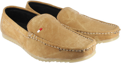 

LeatherKraft Loafers For Men(Beige