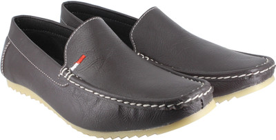

LeatherKraft Loafers For Men(Black, Bronze