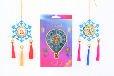 

BlezzU BlezzU Hanglings Decorative Showpiece - 20 cm(Plastic, Blue)