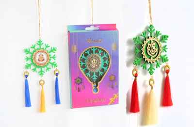 

BlezzU BlezzU Hanglings Decorative Showpiece - 20 cm(Plastic, Green)