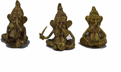 

NAKSHASUTRA Decorative Showpiece - 4 cm(Alloy, Gold)
