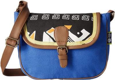 

Kanvas Katha Women Casual Multicolor Canvas Sling Bag