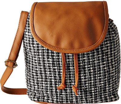 

Kanvas Katha Women Casual Black, Brown, White Satin Sling Bag