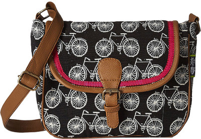 

Kanvas Katha Women Casual Black, Brown, White Satin Sling Bag