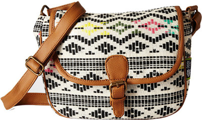 

Kanvas Katha Women Casual Black, Brown, White Satin Sling Bag