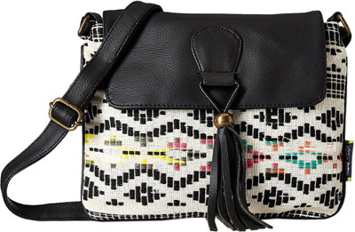 

Kanvas Katha Women Casual Black Satin Sling Bag