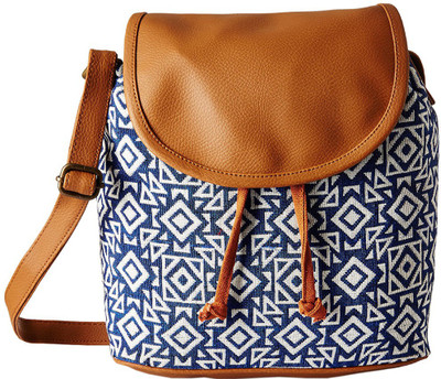 

Kanvas Katha Women Casual Brown, White, Blue Satin Sling Bag, Blue;brown;white