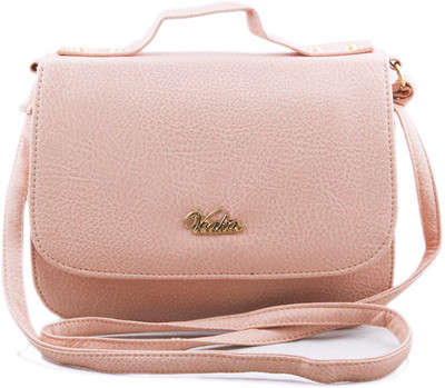 

voaka Women Casual Pink PU Sling Bag