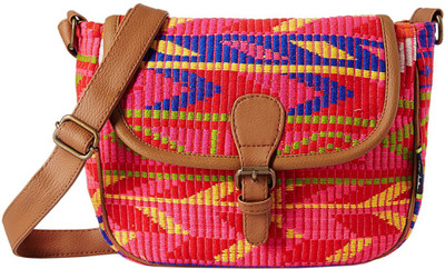 

Kanvas Katha Women Casual Multicolor Satin Sling Bag