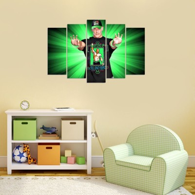 Impression Wall 56 cm John Cena Design Self Adhesive Sticker(Pack of 1)