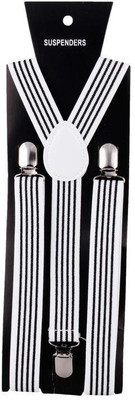 

Asraw Y- Back Suspenders for Men(White)