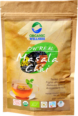 

Organic Wellness OW' Real Masala Chai Tulsi Herbal Tea(100 g, Pouch)