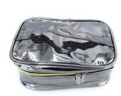 

magnas Magnas™ - Golden Cosmetic Bag (Chrome) Travel Toiletry Kit(Silver)