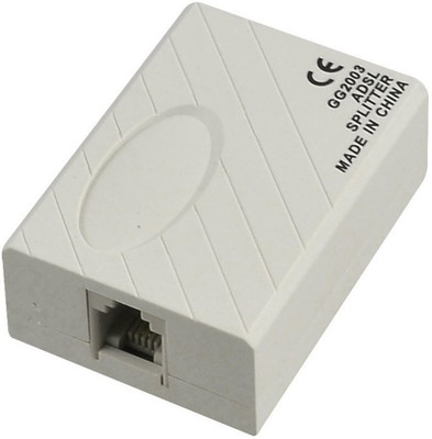 

LipiWorld TV-out Cable ADSL Internet Phone Filter Splitter Broadband Modem Box(White, For Computer)