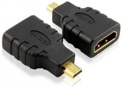 

YTM (Pack of 1) Micro HDMI Male to HDMI Female Converter Jointer Gender Changer HDMI Cable USB Adapter(Black)