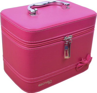 

GeorgiaUsa StylishCollection of Cosmetic Bags MAKEUP AND JEWELLERY Vanity Box(MAJANTA)