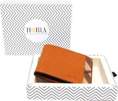 

Horra Men Tan Artificial Leather Wallet(6 Card Slots)