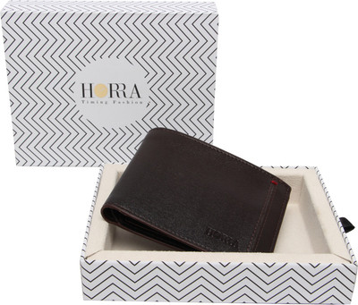 

Horra Men Brown Artificial Leather Wallet(8 Card Slots)