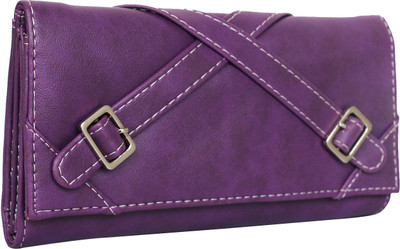 

Fristo Women Purple Artificial Leather Card Holder(5 Card Slots)