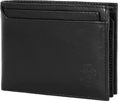 

Lioncrown Men Black Genuine Leather Wallet(10 Card Slots)