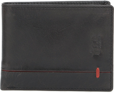 

LP Jeans Men Black Genuine Leather Wallet(7 Card Slots)