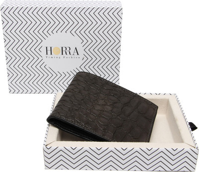

Horra Men Grey Artificial Leather Wallet(6 Card Slots)